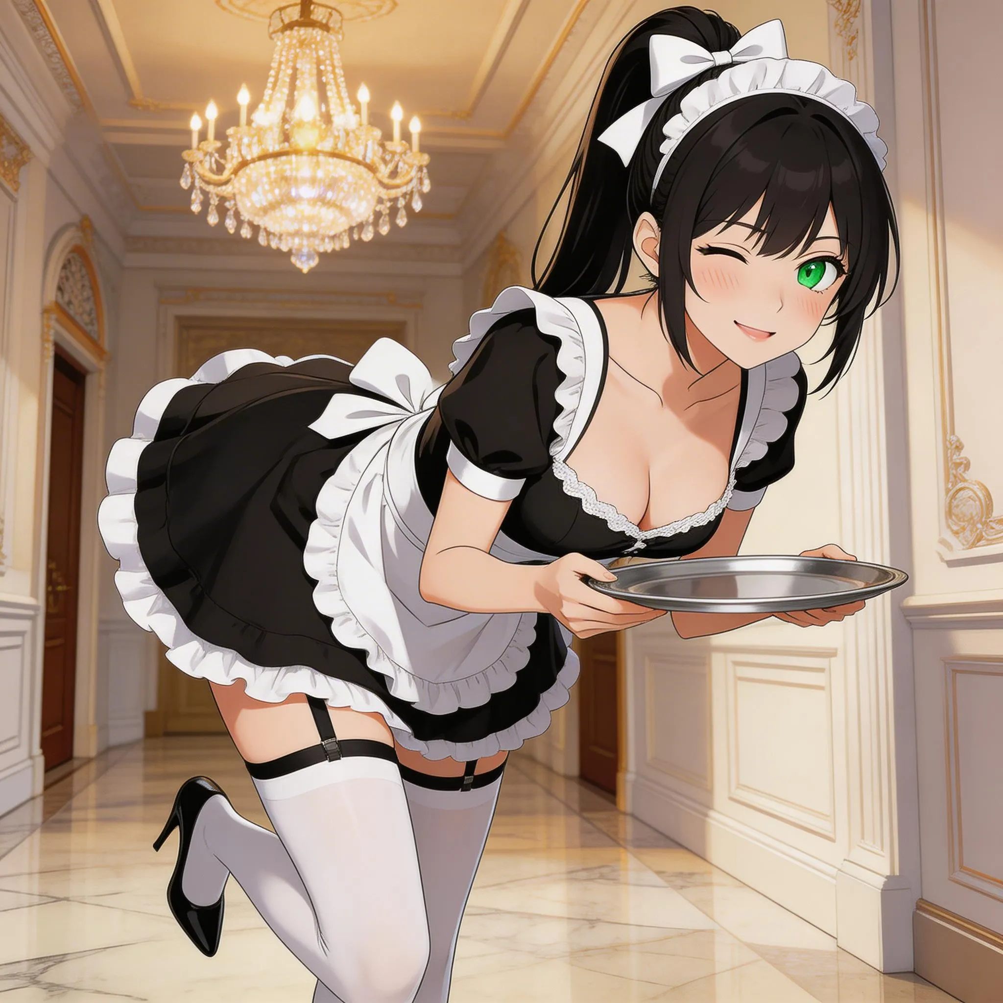 Elegant Mansion Maid